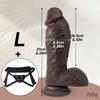 1pc 9.25 Inch Strap On Dildo – Soft Wearable Realistic Dildo for Men Women Couples, Anal & Vaginal Adult Toy, Comfortable Strap-On for Shared Intimacy