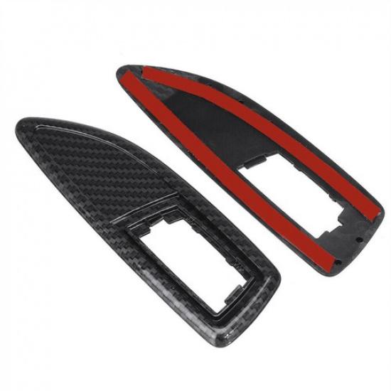 Carbon Fiber Look Side Repeater Indicator Surrounds For Vauxhall Astra H Corsa E
