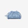 Burgundy Ruched Cloud Bag Women's Chic Underarm Dumpling Purse