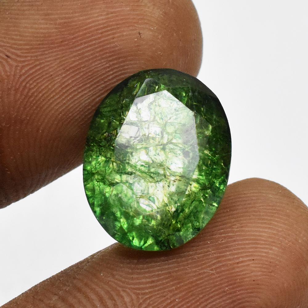 11.05 Ct Natural Green Emerald Excellent Oval Cut Certified Loose Gemstone