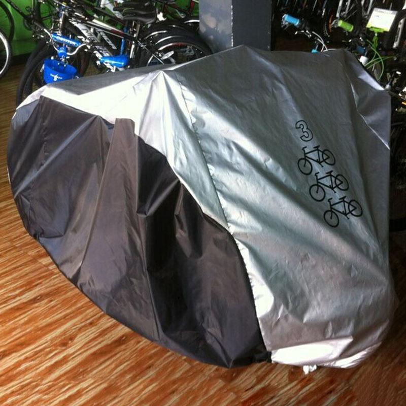Rain Sun Dust Protection Waterproof Bike Cover UV Snow Proof Bicycle Outdoor Rain Protective Covers for 1/2/3 Bikes HA