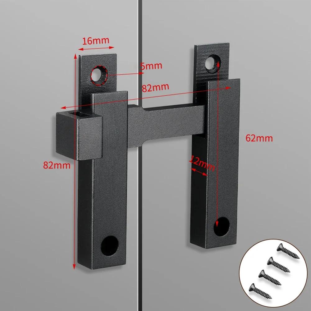Door Lock Guard Latch Bolt 180 Degree Aluminum Alloy Toggle Latch Sliding Barn Door Lock Anti-theft Hardware Cabinet Latch