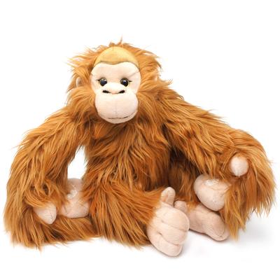 VIAHART Tiger Tale Toys Realistická plyšová opice orangutan 19 palců Velký šimpanz Japonská hračka, (48 cm), Domácí mazlíček, [Oficiální produkt]