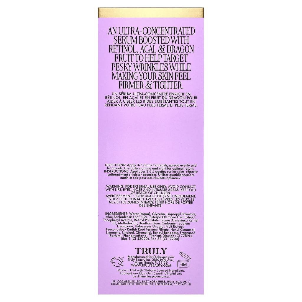 Truly Beauty, Acai Your Boobies Firming Body Serum, 90ml (3.1 fl oz)