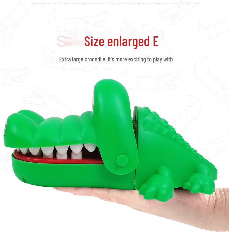 Free Shipping: Biting Crocodile Prank Game - Sound & Light Dinosaur Toy for Kids