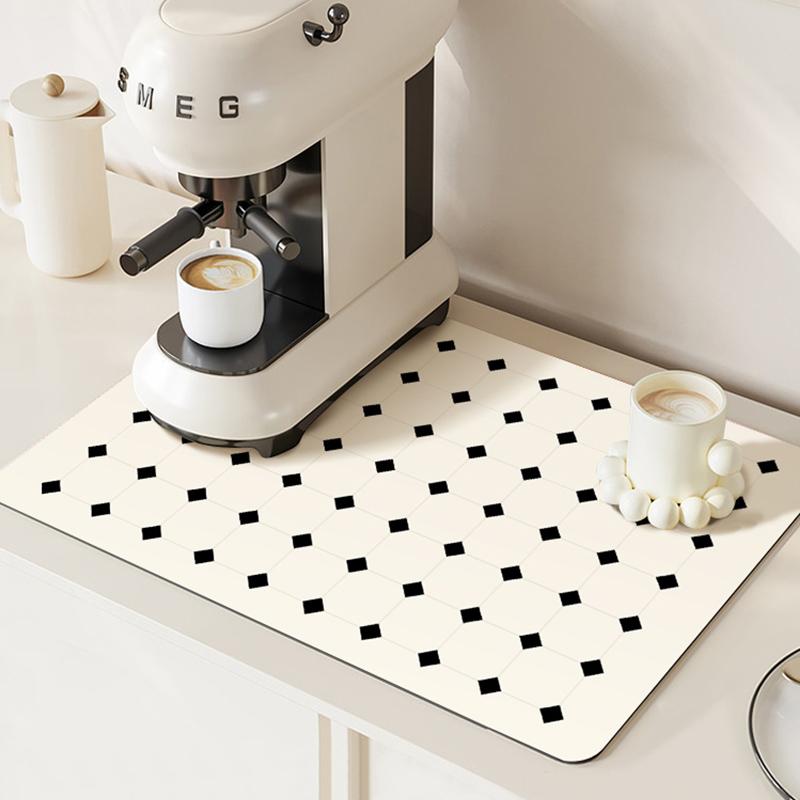 Pad absorbant pentru blat de bucătărie, pad de drenaj antiderapant pentru aparat de cafea, pad impermeabil pentru masă de dining, pad mic pentru bar