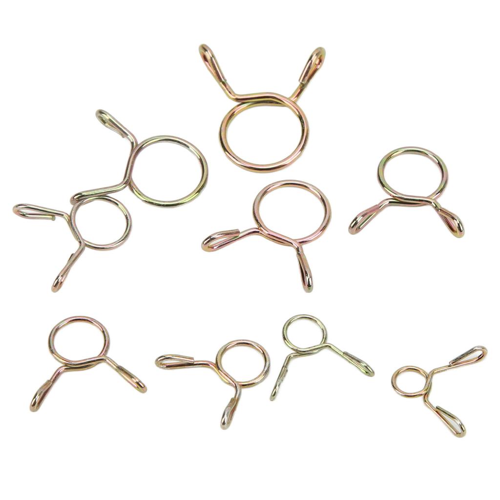 345 ks Palivová hadice Pružinové spony Hadicové svorky Sada sortimentu 9 velikostí pro motocykl ATV Lodě