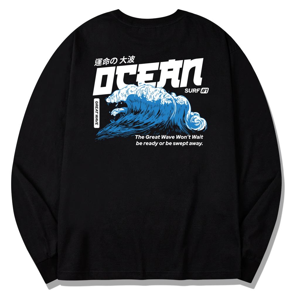 SPLASHCODE Long Sleeve Black - Ocean