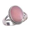 Natural Pink Opal Gemstone 925 Solid Sterling Silver Jewelry Ring Size 10 Q7Q37