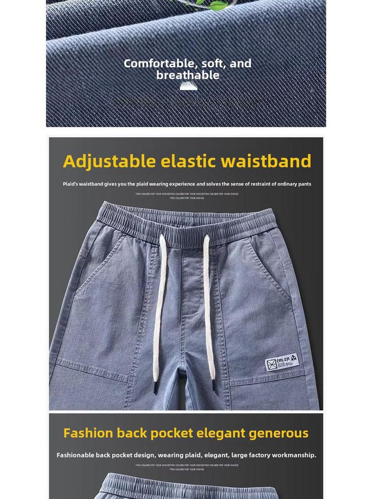 Pánské trendy podzimní džíny volného střihu