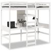 VidaXL Bunk Bed Frames Without Mattress White 75x190 Cm Solid Pine, Loft Bed Frame, Cabin Bed Frame, Frame 3308551