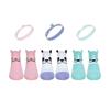 Childrens/Kids Animal Face Trainer Socks (Pack of 3)