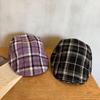 Pattern Checkered Fashion Women Casual Duckbill Cap For Summer Autumn And
