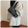 Luxury Elegant Polka Dot Handbag PU Zipper Closure Shoulder Bags Polka Dot Pattern Underarm Bag for Women