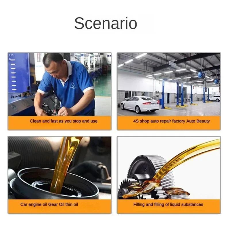 5L Pneumatic Filler Gear Transmission Fluid Tanker Car Gearbox Grease Injector Oil Tanker 3Second/Liter