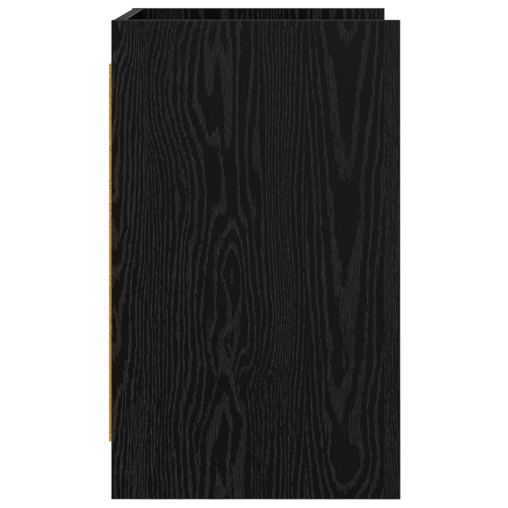 Nightstands in Black Oak 40 x 36 x 60 cm Engineered Wood