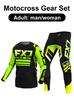 Motokros ekipman seti Enduro cross Forma Pantolon Kitleri Yarışçı Ekipman Seti Arazi Erkek Kitleri Kadın dağ Downhill Motosiklet MX