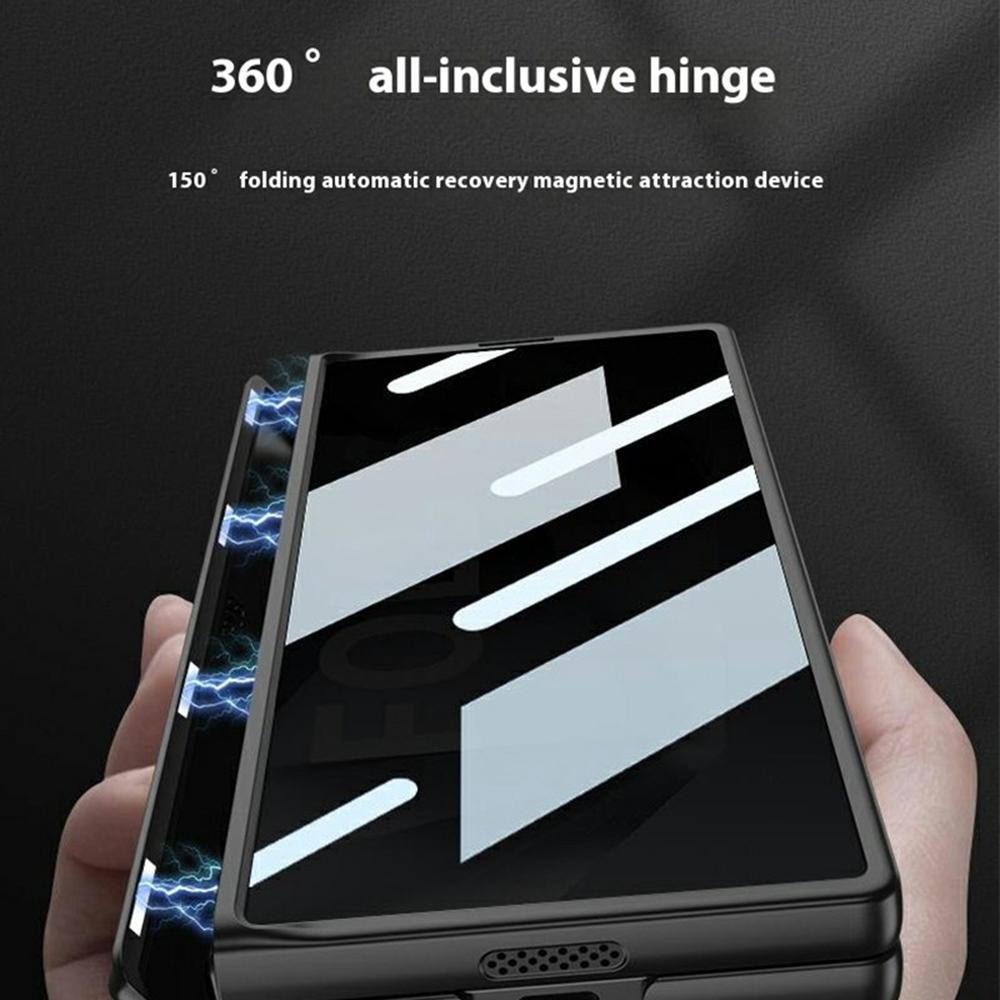 GKK For Samsung Galaxy Z Fold6 5G Case Magnetic Hinge Hard PC Phone Cover with Privacy Screen Film