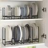 1pc Kitchen Dish Rack, Cabinet-Mounted Plate Drying Rack, Household Tableware Organizer and Storage Rack