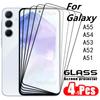 1/2/3/4PCS Full Cover Glass For Samsung A55 Glass Samsung Galaxy A55 Tempered Glass 9H Screen Protector Samsung A55 A52 A53 A54