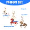 Alloy Horse Charm Keychain Bag Hanging Decoration With Unique Animal Design For Fashionable Accessory And Gift Giving