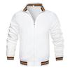 Men's New Solid Color Cardigan Jacket Casual Men's Coach Jacket
