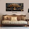 1pcs Golden Wealth Tree Decoration Painting Modern Light Luxury Living Room Entrance Background Wall Hanging Painting Nordic Sty
