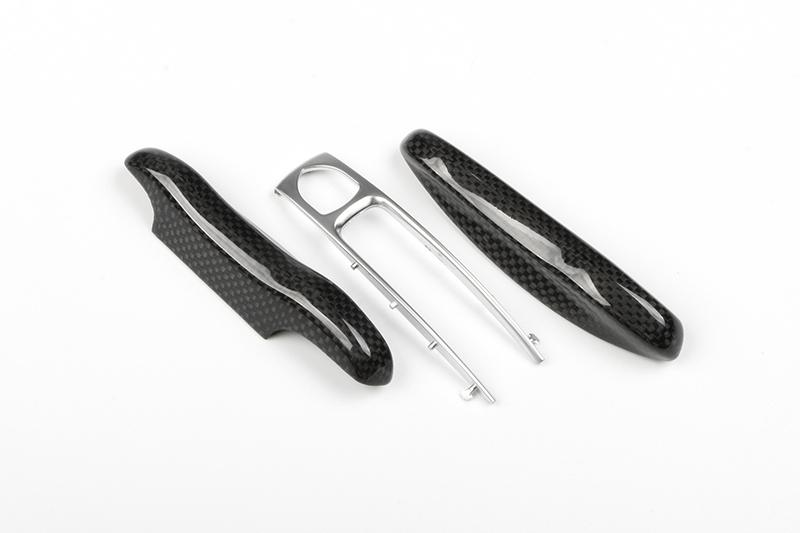 Real Carbon Fiber Key Fob Cover Auto Remote Case Shell for Porsche 718 911 Panamera Cayenne Macan Boxster Cayman Keychain Trim