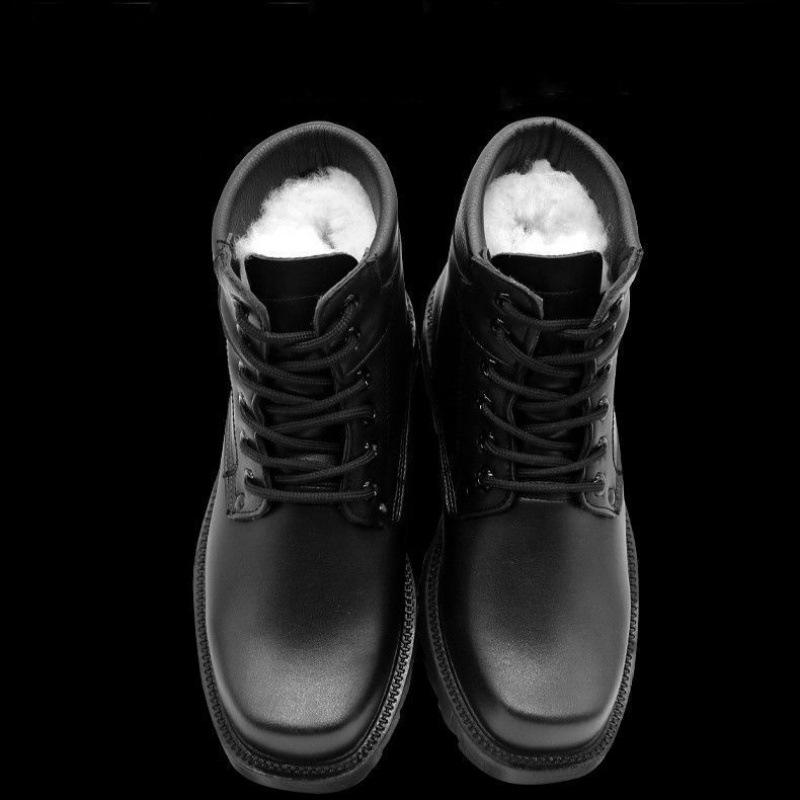 Thickened Snow Boots Men's Cotton Shoes Wool Thermal Cotton Boots Waterproof Cotton Shoes Labor Insurance High-top Cotton Shoes Cold-proof Boots