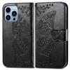 Shockproof Printed Butterfly Leather Flip Wallet Card Holder Case For iPhone 17 Air 16 15 14 13 12 Pro Max Plus 16E Phone Cover