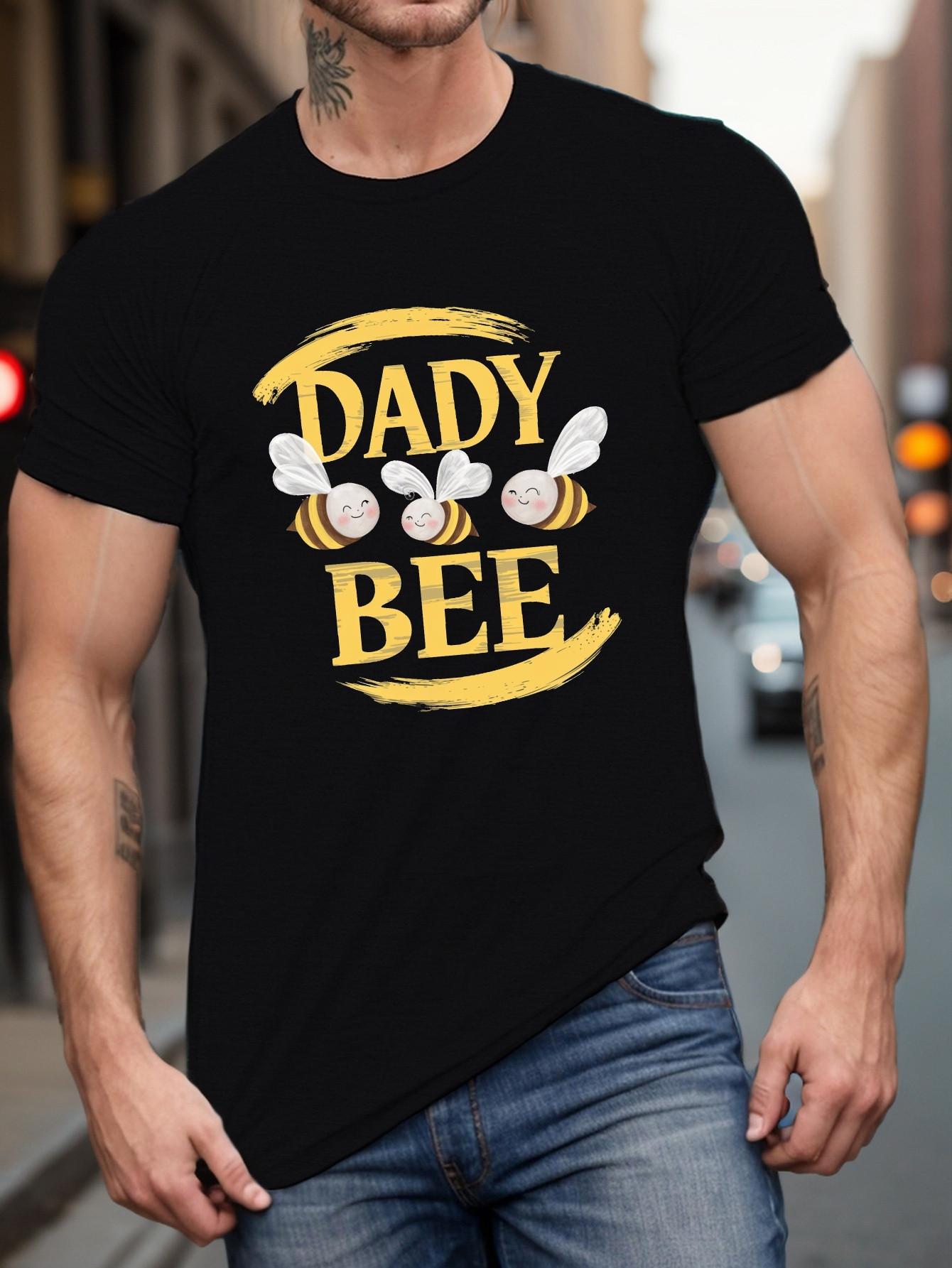 Top Pick Mens Bumblebee Daddy Bee Graphic TShirt S
