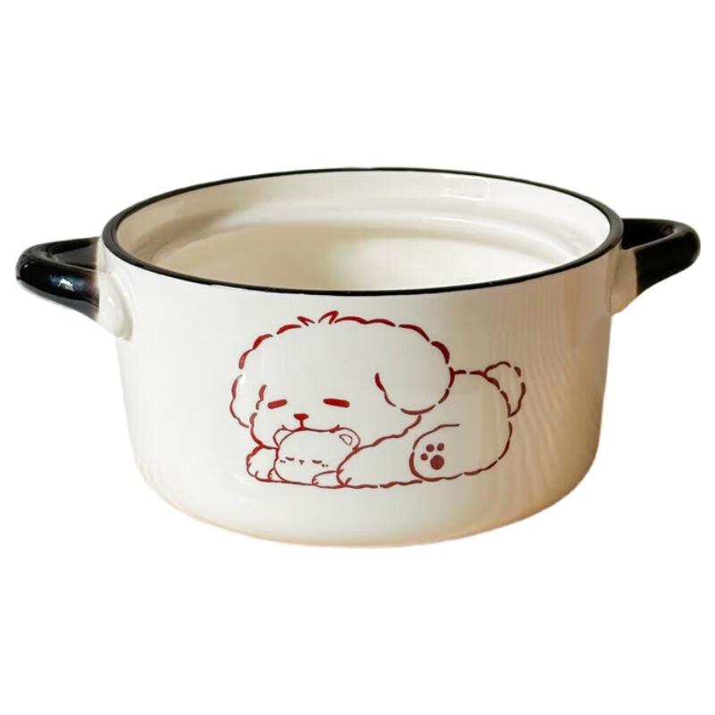 Cartoon Puppy Instant Noodle Bowl Set
