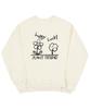 GRAVER [Unisex] Drawing Happy Lucky Smile Sweatshirt_Cream