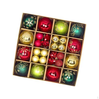 44 Stück Weihnachtskugeln Ornamente Kugeln Großpackung 3cm-6cm Weihnachtsbaumhänger