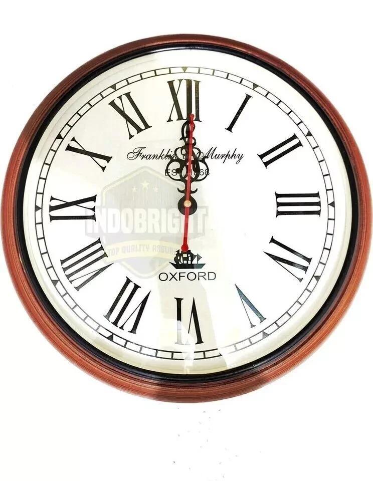 12 Дюймов Ручной Работы Деревянные Настенные Часы Для Дома И Кухни - Антикварные Деревянные Часы