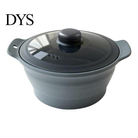 High Temperature Safe Kitchen Tool Foldable Silicone Microwave Steamer, Collapsible Steamer Bowl, Splash Proof Steaming Lid Heat-Resistant Food-Grade