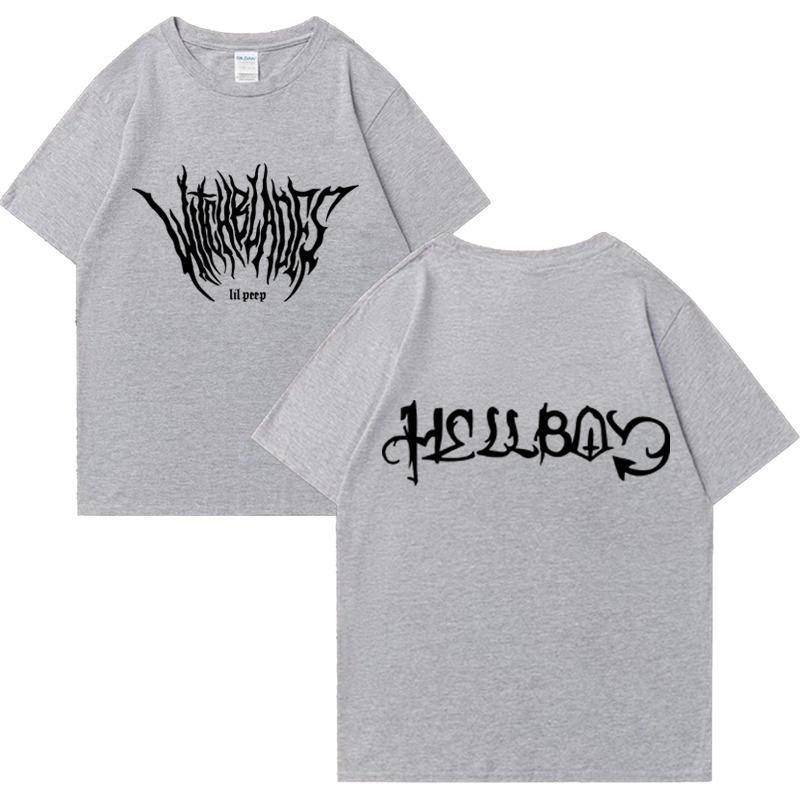 Rapper Lil Peep Graphic T Shirts Men Women's Vintage Hip Hop Short Sleeve T-shirt Summer Street Fashion Casual Over Sized Tees