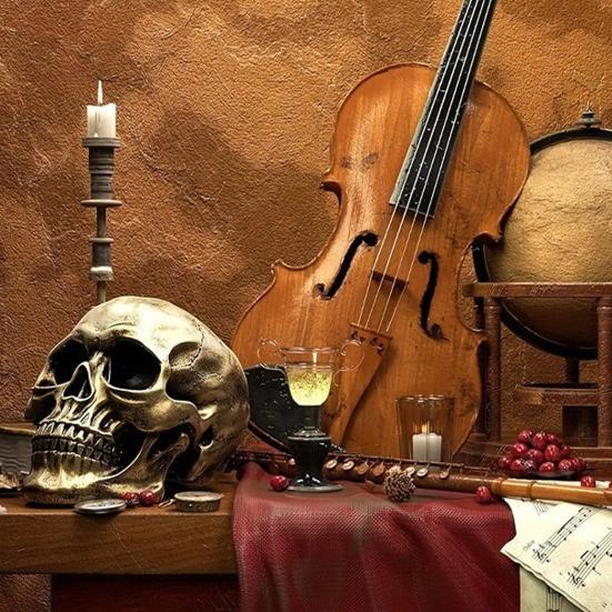 Skull Ornament Realistic Details Resin Crafted Desktop Skull Statue Halloween Office Home Desk Accessory