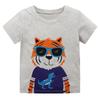 Summer T-shirt Cotton Short-sleeved Cartoon Car Excavator T-shirt Children's T-shirt Girls Tops Boys Children's Clothing