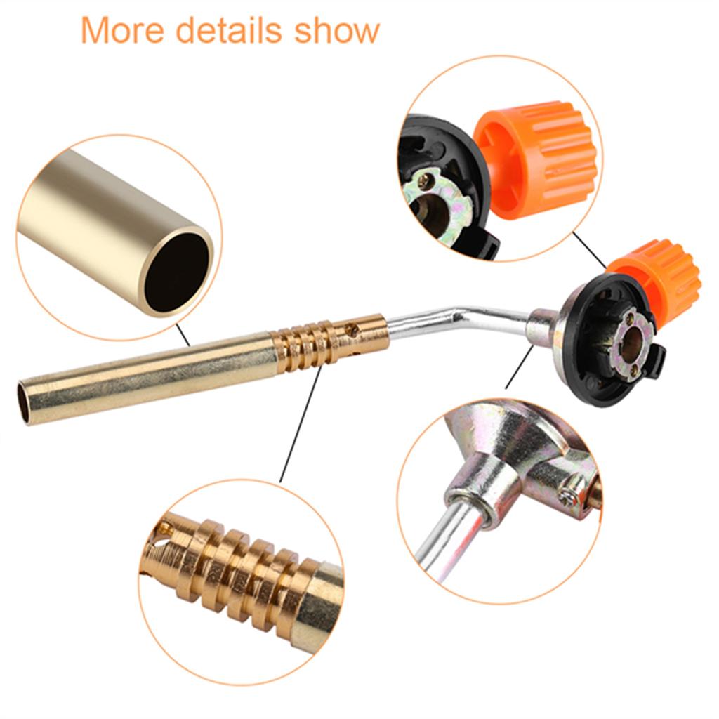 Flamekaster Brenner Butangass Blåselampe Håndtenning Camping Sveising Grill