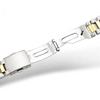 Classic Silver and Gold Curved End Stainless Steel Watchband 18 20 22mm Solid Links Bracelet Fit For Seiko Enicar Orient Watch