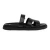 Childrens/Kids Missile-E Leather Flatform Slides