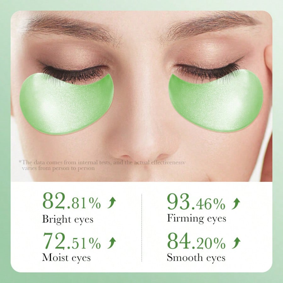 1PC SADOER Aloe Vera Collagen Soothing Eye Mask Use For A Of Time To Smooth The Skin,Fade Eye Lines