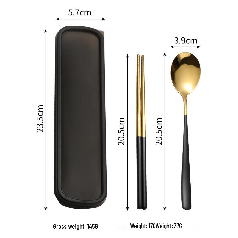 Portable 316 Stainless Steel Chopsticks and Fork Set