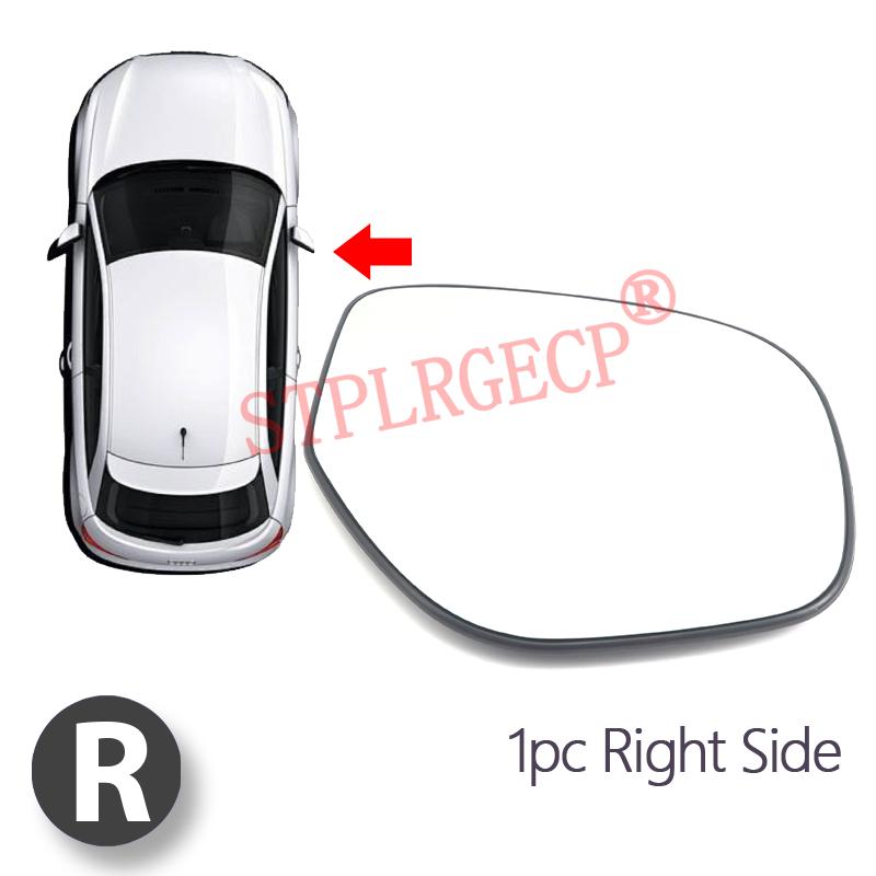 Verre chauffant de rétroviseur latéral de remplacement avec plaque pour Citroën C4 Aircross 4008 2012-2017