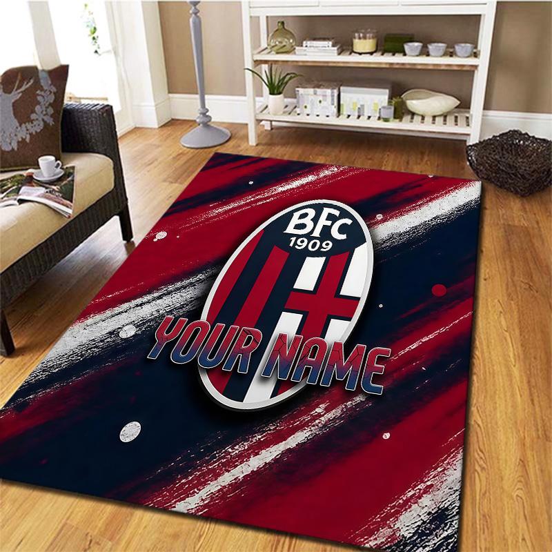 Bologna Fc Custom Name Carpet Rug For Living Room Bedroom Home Sofa Decoration Kids Play Nonslip Floor Mat