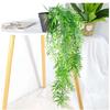 2pcs UV Resistant No Fade Artificial Hanging Ivy Plants Lush Cascading Vines Realistic Faux Greenery -All Season Outdoor Decor