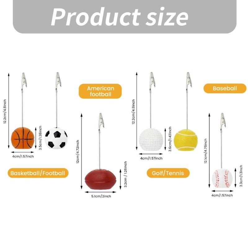 6Pcs Table Number Holders Resin Base Wedding Table Number Stands Picture Memos Note Photo Clip Holders for Weding Party