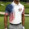 2026 Independent Station Summer Men's Casual Lapel POLO Shirt 3D Digital Printing Men's Outdoor POLO Shirt