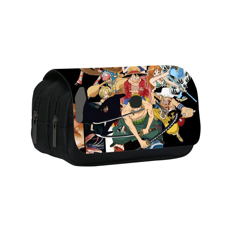 One Piece Dual Compartment Pencil Bag With Waterproof Material For School Use